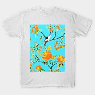 Spring Birds Are In The Air Oil Painting T-Shirt